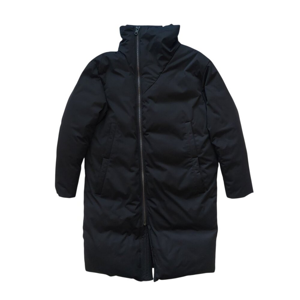 Zara Asymmetrical Genuine Down & Feather Fill Longline Puffer Coat Men's Size M